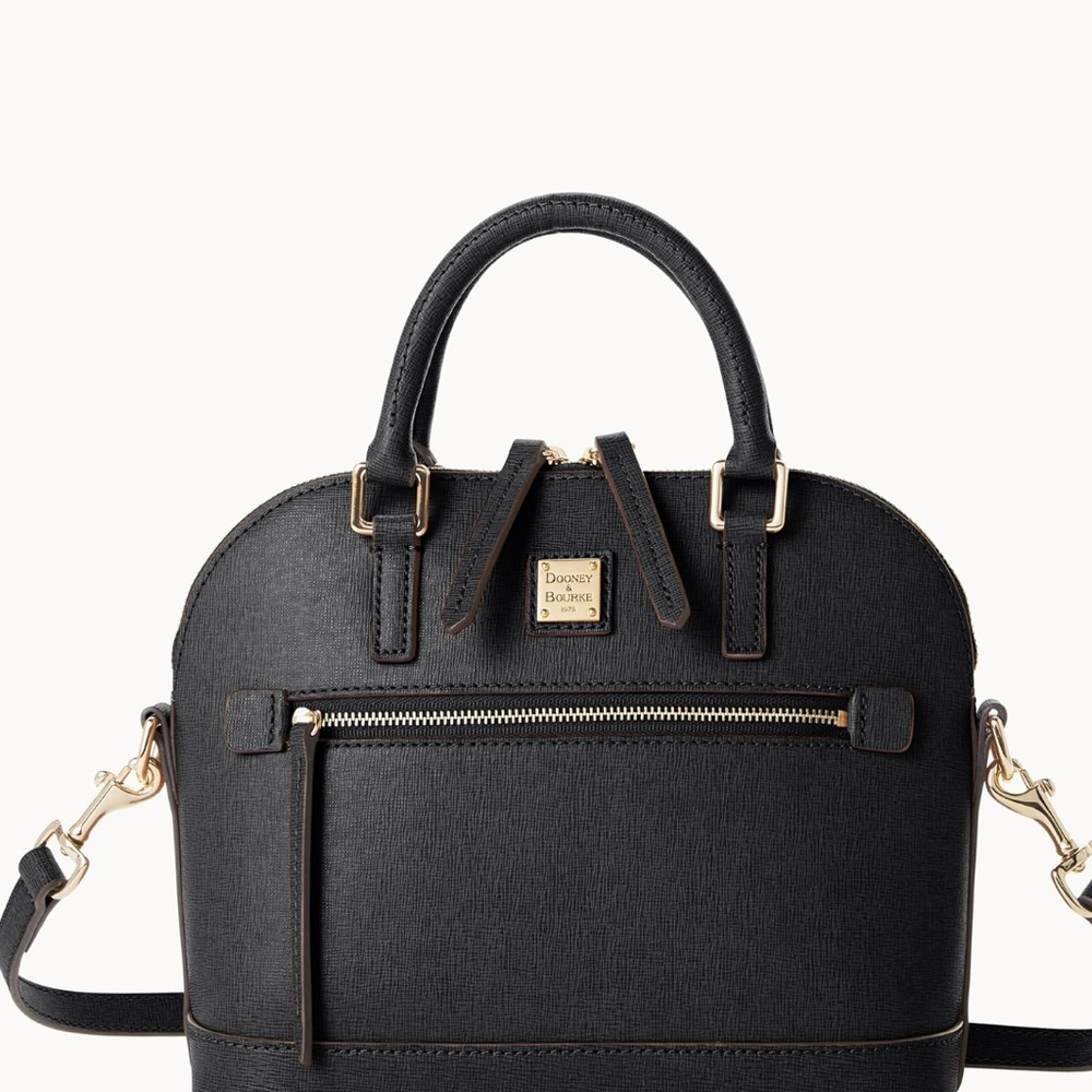 Dooney & Bourke Saffiano Small Domed Zip Satchel